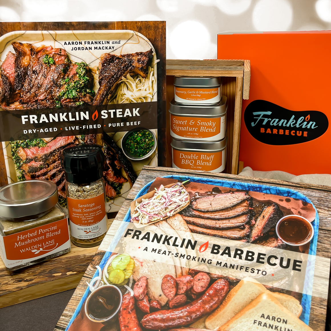 Franklin Barbecue & Franklin Steak by Franklin & Mackay Boxed Gift Set