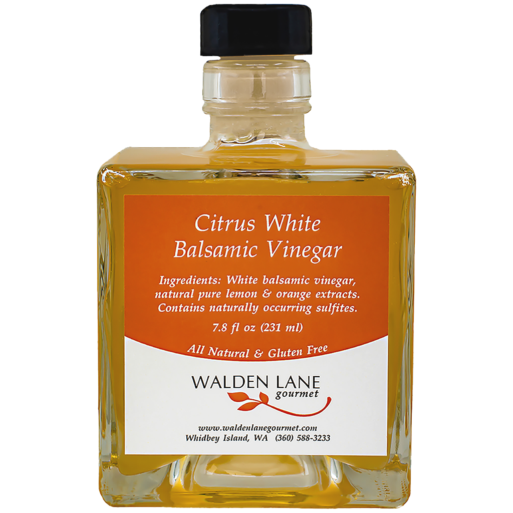Walden Lane Gourmet Citrus White Balsamic Vinegar Signature Bottle