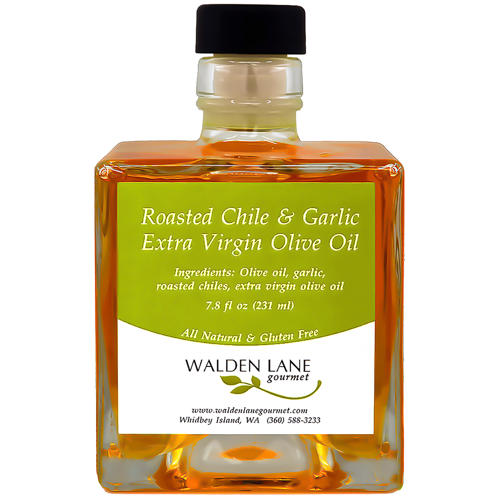 Walden Lane Gourmet Roasted Chile & Garlic Extra Virgin Olive Oil Signature Bottle
