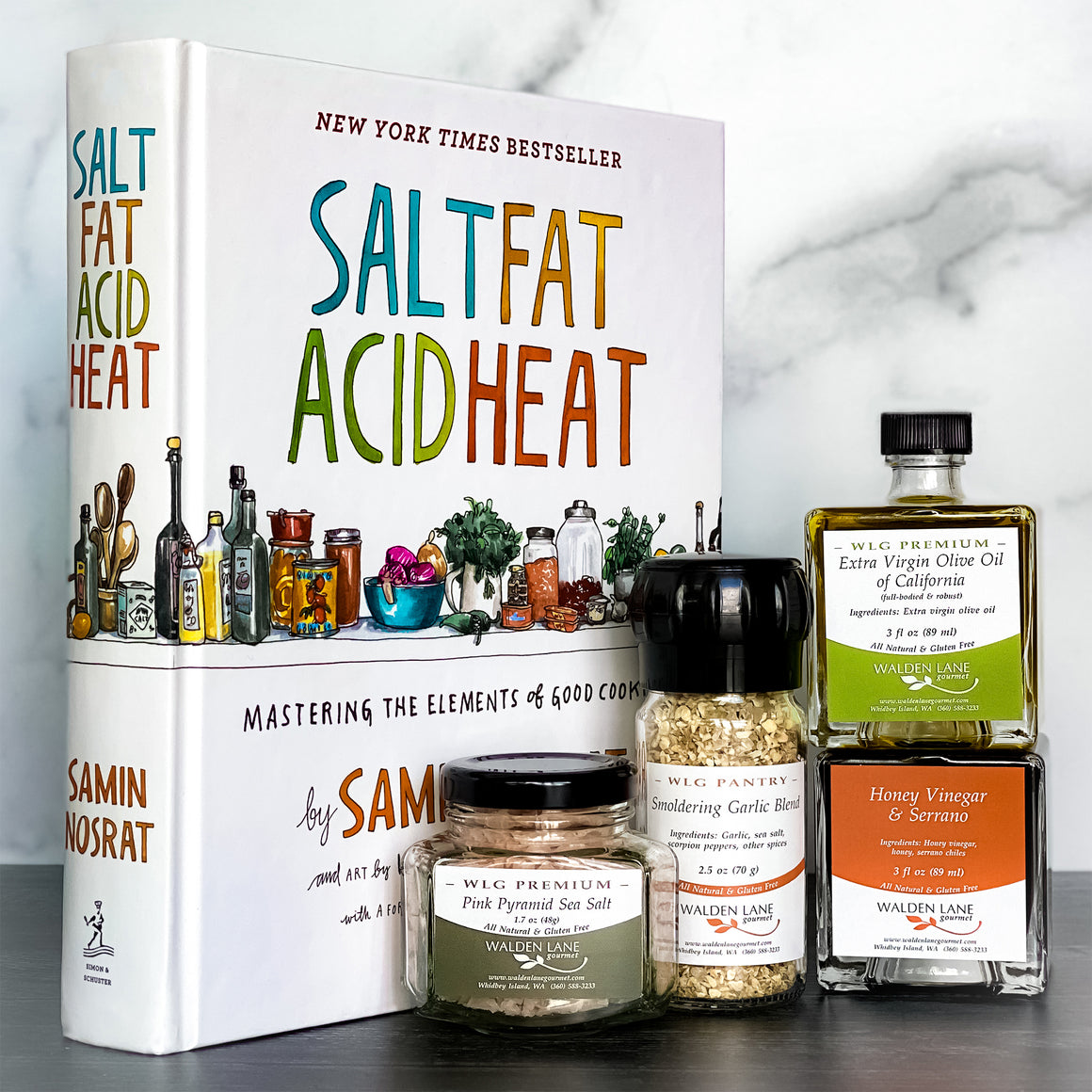 Salt, Fat, Acid, Heat by Samin Nosrat Gift Set